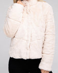 Fluffy Zip-Up Sweater Jacket