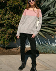 e Luna PLUS Striped Solid Mixed Sweatshirts