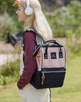 Himawari Waterproof Canvas Backpack Bag with Side Pockets