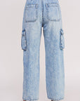 PLUS Jade By Jane High Waist Baggy Denim Cargo Trousers