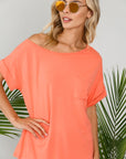 e Luna PLUS Solid One Shoulder Top