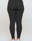 Yelete Full Size Fleece Lined High Waisted Leggings