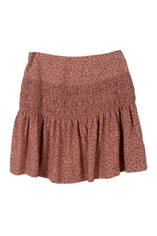 Floral Smocked Skirt - Online Only