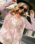 e Luna Tie Dye Mixed Top