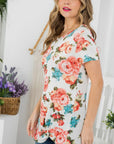 e Luna Floral Tunic Top