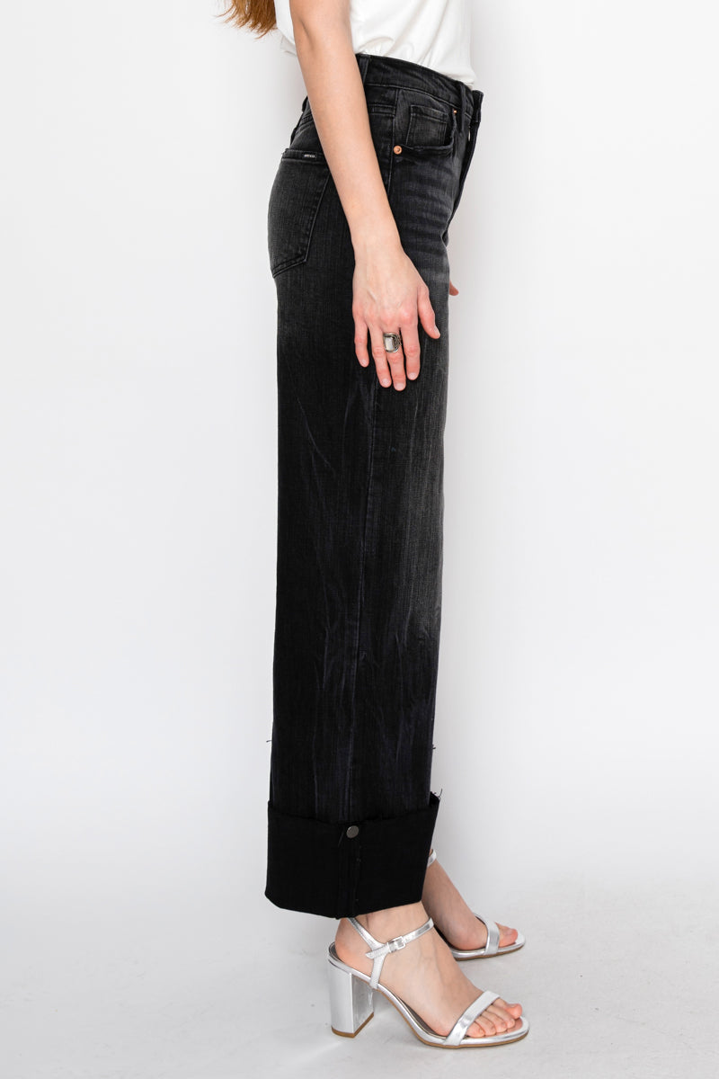 Artemis Vintage | Elodie Tummy Control Inseam Transform High Rise A-line Wide Jeans