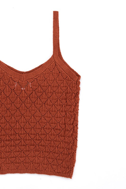 Lilou Crochet Knit Tank