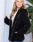 e Luna Sherpa Fur Hoodie Jacket