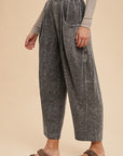 Annie Wear Mineral Washed Elastic Waist Pants