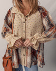 Floral Patchwork Ruffle Shacket | Cottagecore Layering