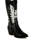 Thistle Winged Patchwork Cowboy Boots