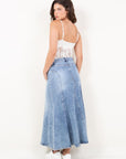 Artemis Vintage |Kayla Denim Maxi Skirt