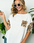 e Luna Terry Solid Animal Boxy Top