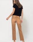 VERVET by Flying Monkey High-RIse Straight Crop Jeans