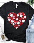 Multiple Heart Graphic Tee PLUS