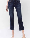 Flying Monkey Mid Rise Slim Straight Jeans