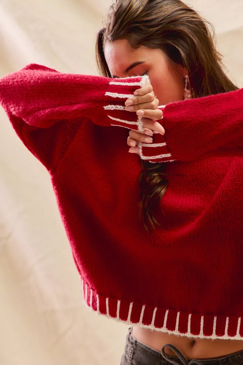 SO ME Loose Fit Christmas Holiday Sweater
