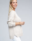 Zenana Raglan Chenille Sweater