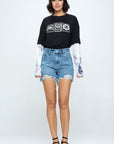 High Rise Ripped Denim Shorts - Online Only - My Pampered Life Seattle