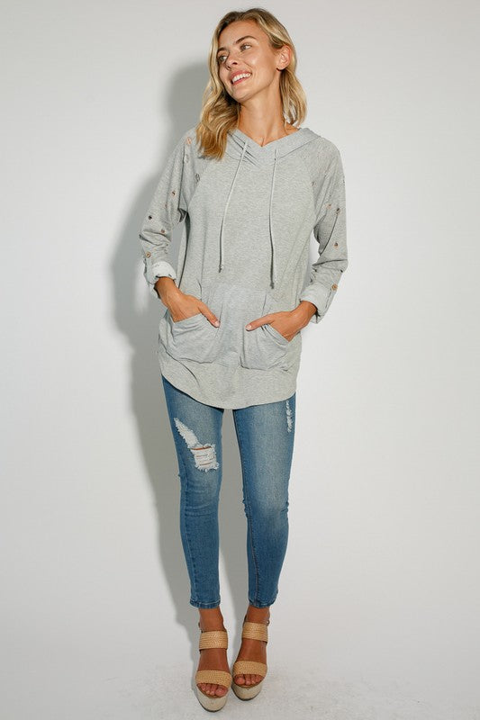 e Luna Distressed Sweatshirt