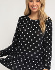 e Luna Polka Dot Tunic Top