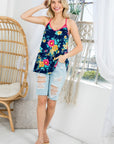 e Luna PLUS Allover Floral Tank Top