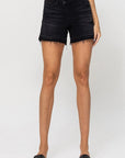 VERVET by Flying Monkey High Rise Crisscross Stretch Shorts