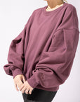 POPFLEX Full Size Brunch Sweater - Merlot