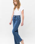 Judy Blue Full Size Double Button Wide Leg Jeans