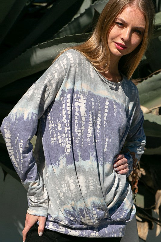 e Luna PLUS Bamboo Tie Dye Sweatshirt