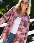 e Luna Tie Dye Button Down Shirts