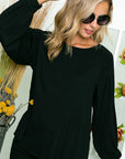 e Luna PLUS Solid Loose Fit Top