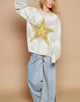 POL Washed Star Patch With Studded Top