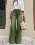Vintage Washed High Waist Wide Leg Jeans