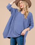 Ces Femme Asymmetrical Long Sleeve top