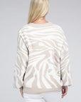 Zebra Pattern Cardigan