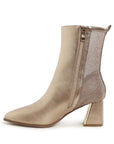 Mimosa Mesh Detail Pointy Ankle Boots