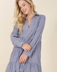 Corduroy Tiered Dress - Online Only