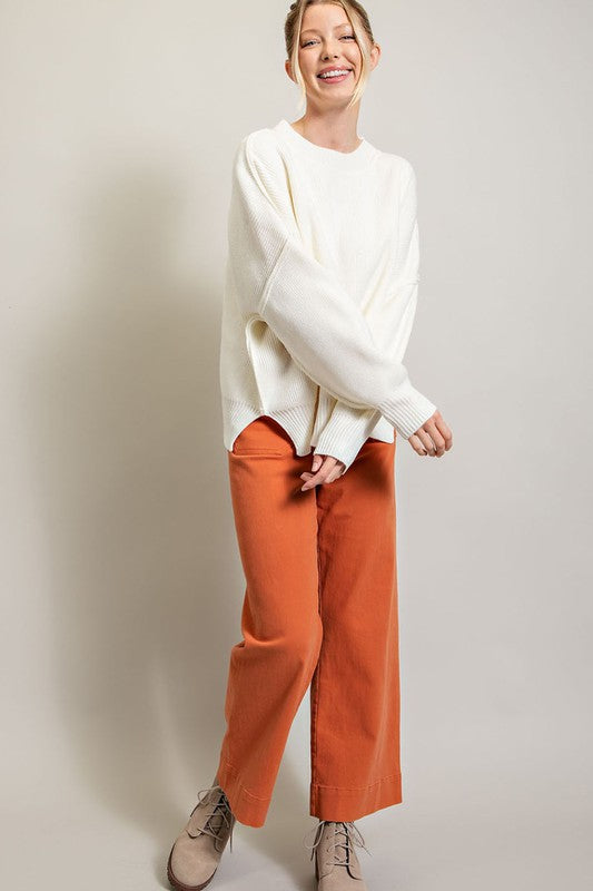 Eesome | Long Sleeve Ribbed Sweater