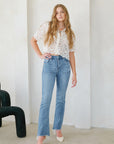 Artemis Vintage | Mesh Tummy Control High Rise Holly Flare Jeans - My Pampered Life Seattle