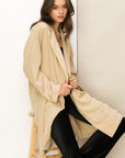 Adora Right Round Button Front Oversized Coat