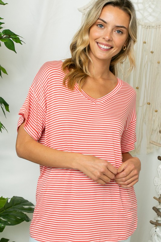 e Luna PLUS Pin Stripe Box Top