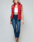 Snobbish Zip Up Turtleneck Vest with Pockets