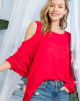 e Luna Cold Shoulder Top