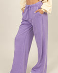 HYFVE Drawstring High Rise Wide Leg Pants