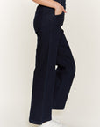 Jade by Jane High Waisted Button Wide Leg Jeans PLUS