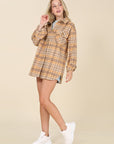 Lilou Plaid Shacket with Pockets