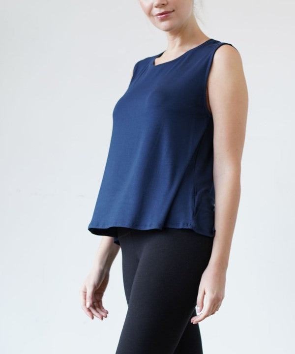 Fabina Bamboo Muscle Sleeve Top