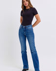 Judy Blue Full Size Run Mid-Rise Bootcut Jeans with Thermal Lining