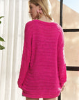 ADORA V-Neck Drop Shoulder Long Sleeve Sweater